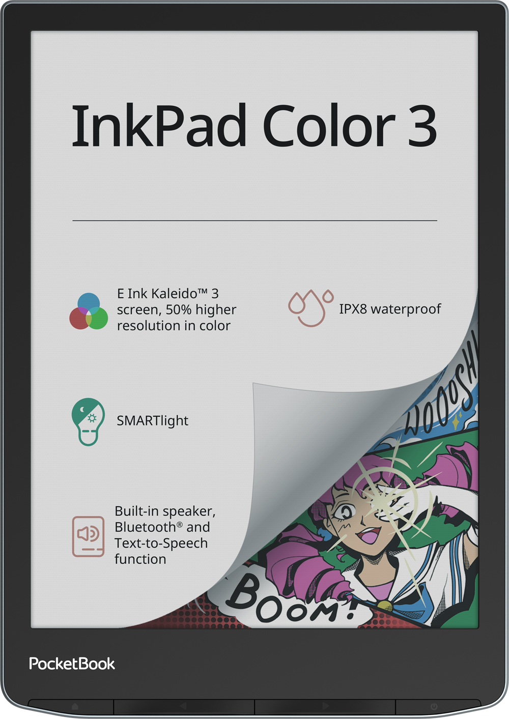Уникальные защитные характеристики PocketBook InkPad Color 3